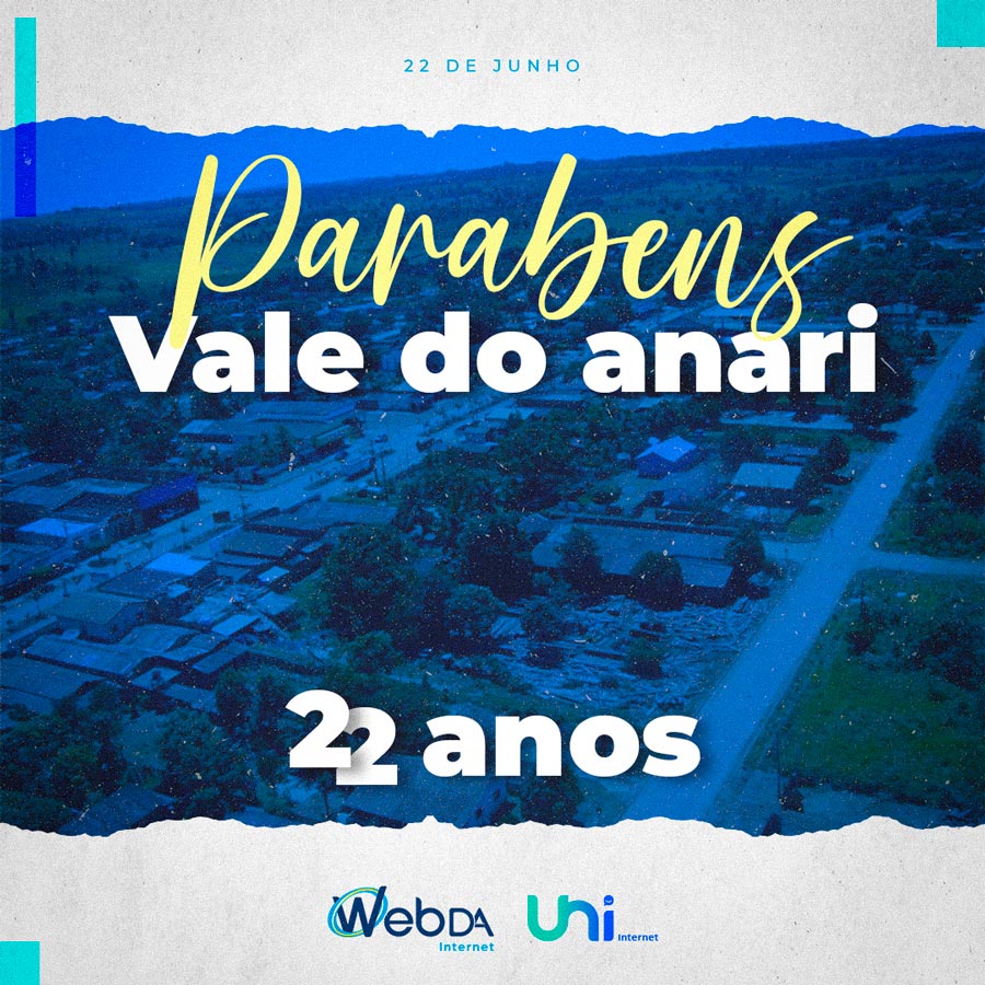 Post criado para as redes sociais da Uni Internet, exemplo 1