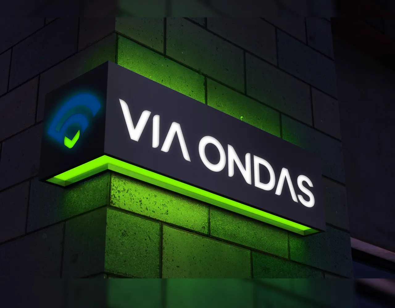via-ondas-redesign-de-marca-aplicacao-painel-luminoso-provedor-de-internet