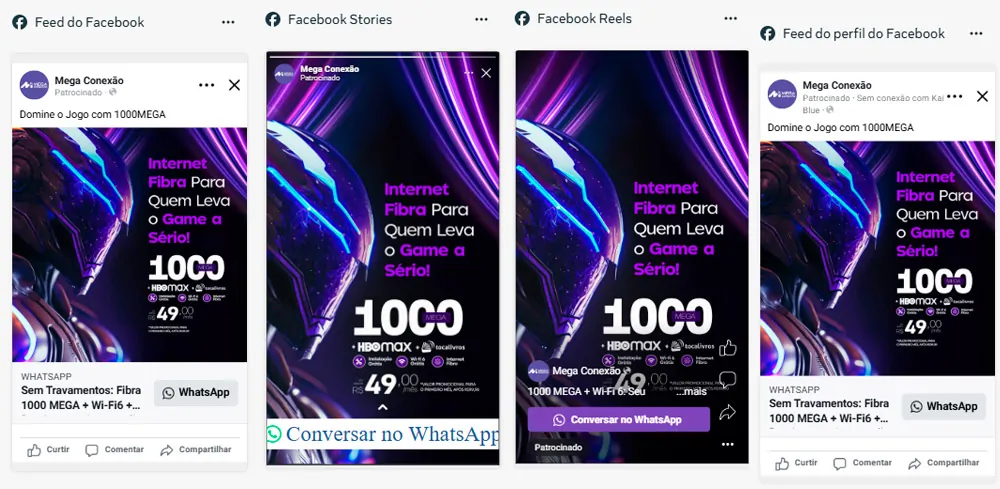 Campanha de Facebook Ads para provedor de internet