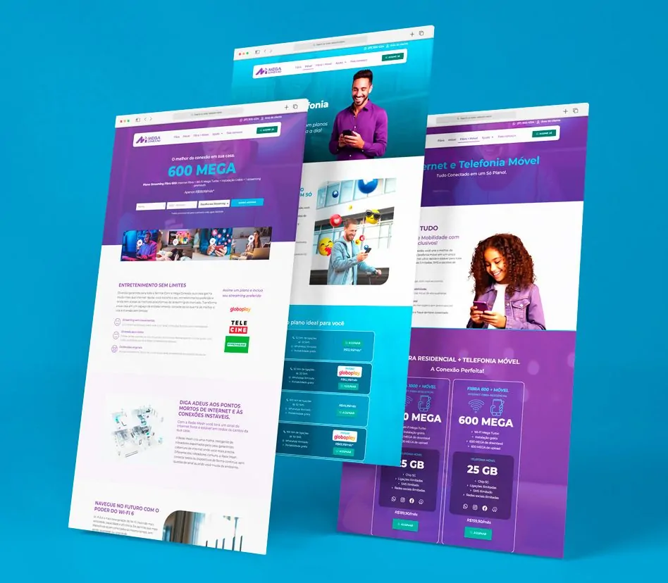 Criação de site para provedor de internet